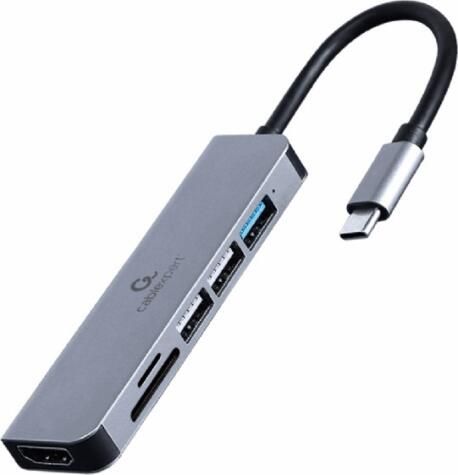 USB Type-c → (HDMI + USB 3.0 + Memóriakártya olvasó) Univerzális dokkoló