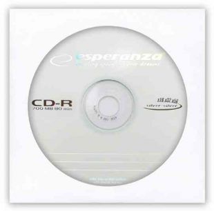 Írható CD lemez CD-R80 (56X) papírtokban (HOL)