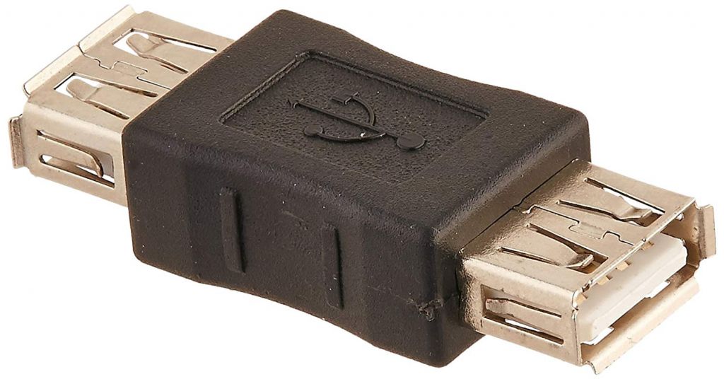 USB 2.0 toldó (USB anya - USB anya)