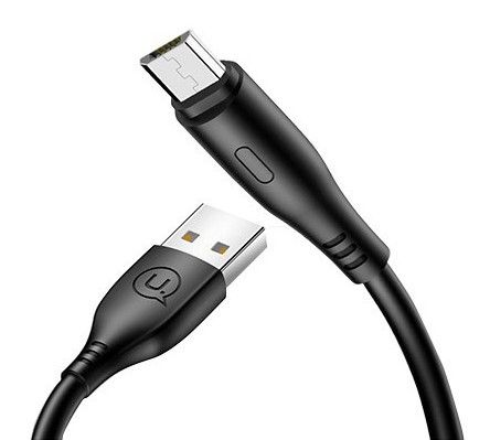 micro USB kábel 1m Usams (fekete) 2.0A