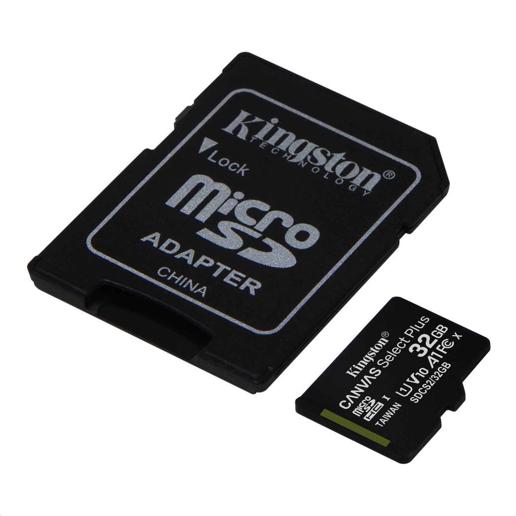 Kingston 32GB micro SD HC Canvas (Class 10 A1) + SD adapter