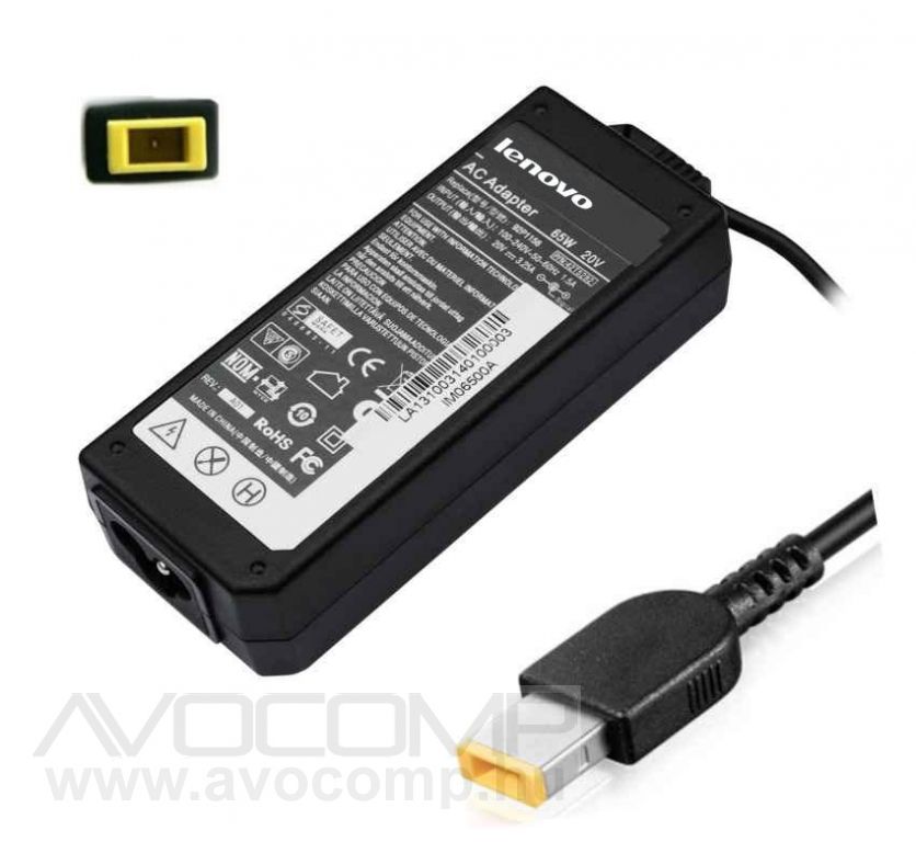 Lenovo 20V 3.25A 65W gyári adapter (téglalap alakú csatlakozóval)