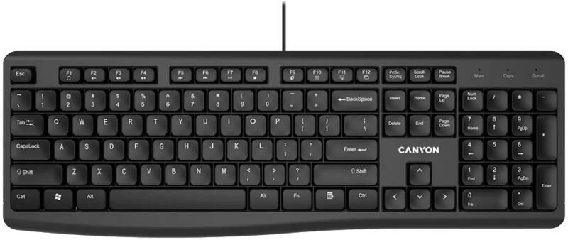 Canyon KB-50 vezetékes billentyűzet (fekete)