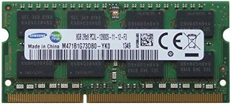 Samsung 8GB DDR3L 1600MHz PC3L-12800S SO-DIMM 1.35V memória
