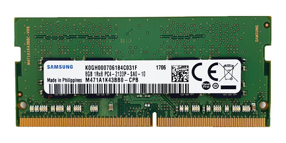 8GB DDR4 2133Mhz Samsung So-Dimm