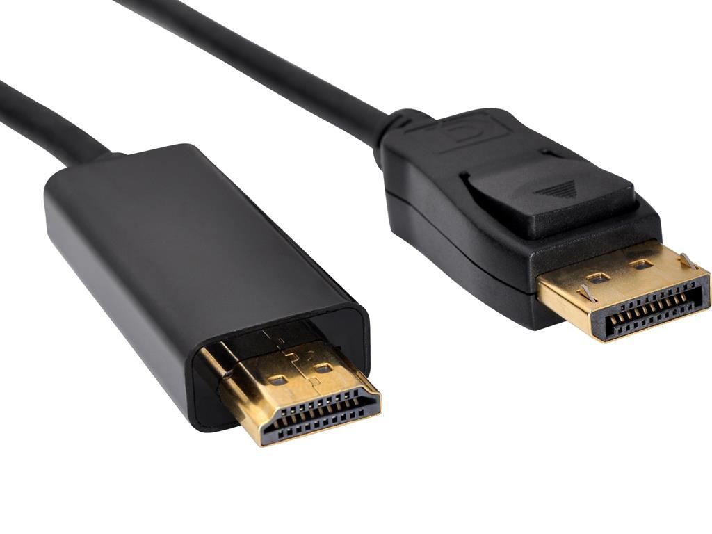 DisplayPort → HDMI kábel 1.8m NBASE