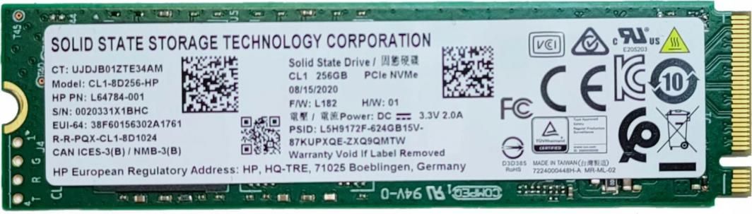 HP 256GB M.2 2280 NVMe SSD